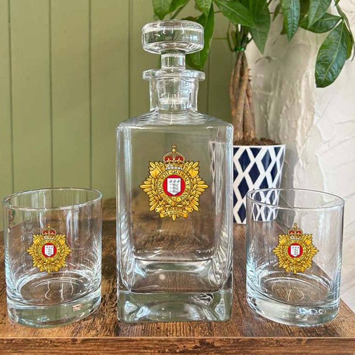 Royal Logistic Corps Officer - Decanter (New King's Crown) for wholesale by Thecraftyblackdog