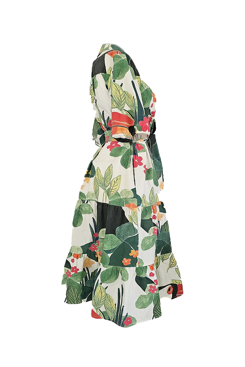 Ostara Collection - Wholesale Dress - Women's - Island Time 100% COTTON MIDI Dress1