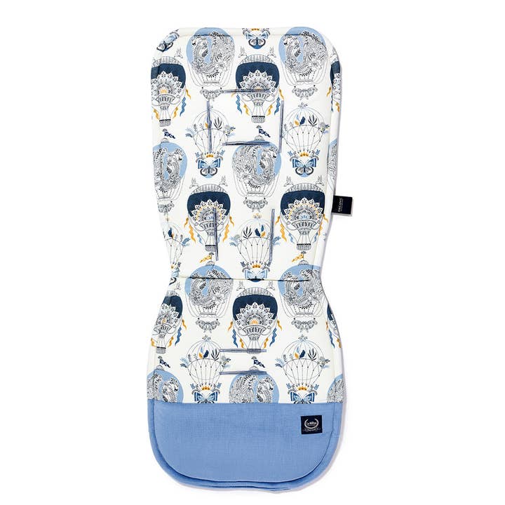 Organic Cotton Stroller Pad - Cappadocia Sky - Dove Blue for wholesale by La Millou USA