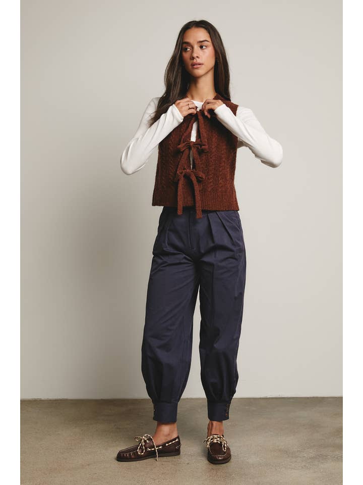 Forte - Vendita all'ingrosso Pantalone - Donna - Pantaloni affusolati con polsino plissettato FP000228