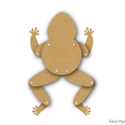 Totem Frog/Sapo para venta al por mayor de EyeConnect Crafts