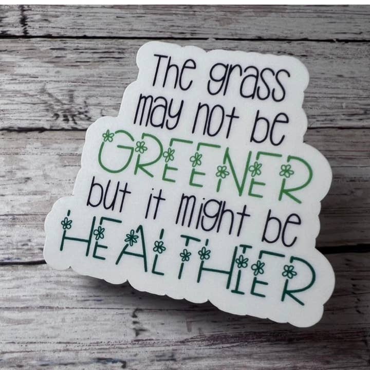 Healthier Me Sticker, Self Care Sticker, Encouraging Sticker for wholesale by The Teaching Duo