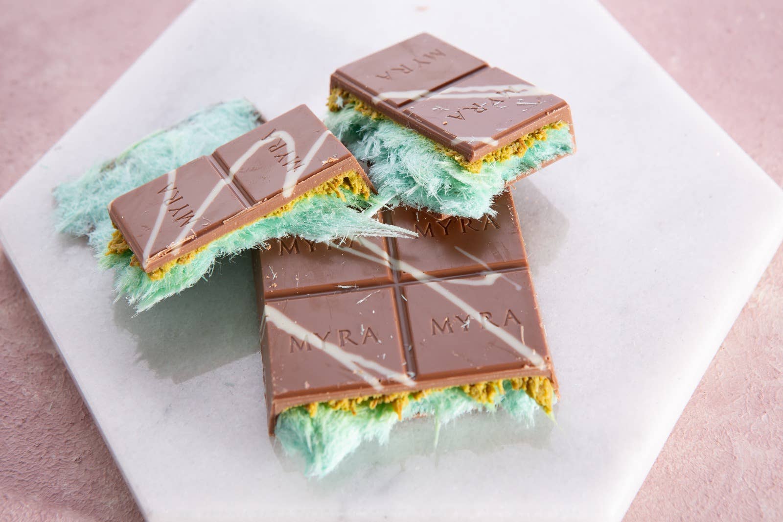 Carian's Bistro Chocolates - Wholesale Chocolate Bar - Caramel Viral Angel Hair Dubai Chocolate Cotton Candy1