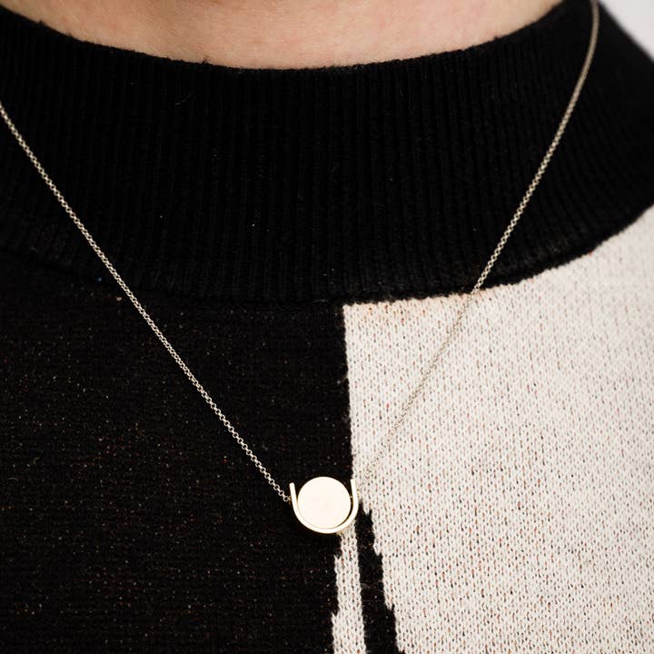 Larissa Loden - Wholesale Pendant/Charm Necklace - Brass and Antiqued Silver Le Pendant Necklace1