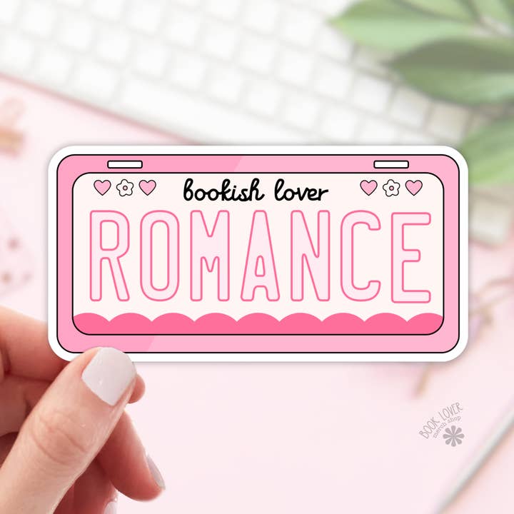 Romance Plate Stickers / Bookish Stickers / Book Lover Gift for wholesale by Book Lover Merch Shop