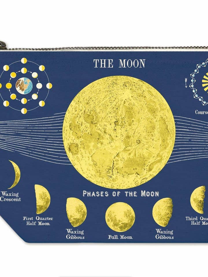 Cavallini Pouch - Moon for wholesale by Cavallini & Co