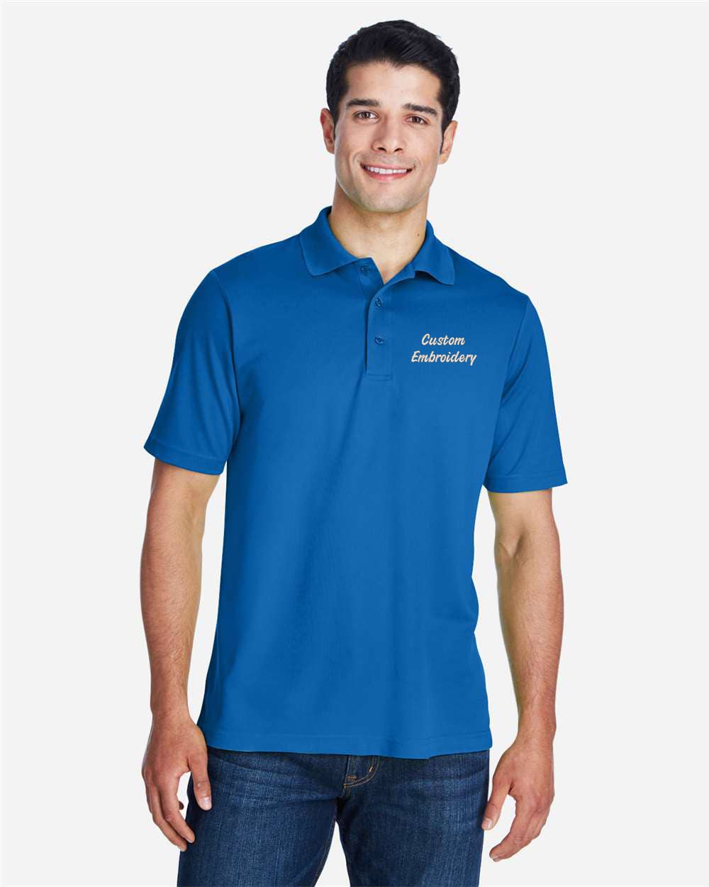 One Nine - Vente Polo – homme - Polo-shirts personnalisés avec texte brodé pour entreprises2