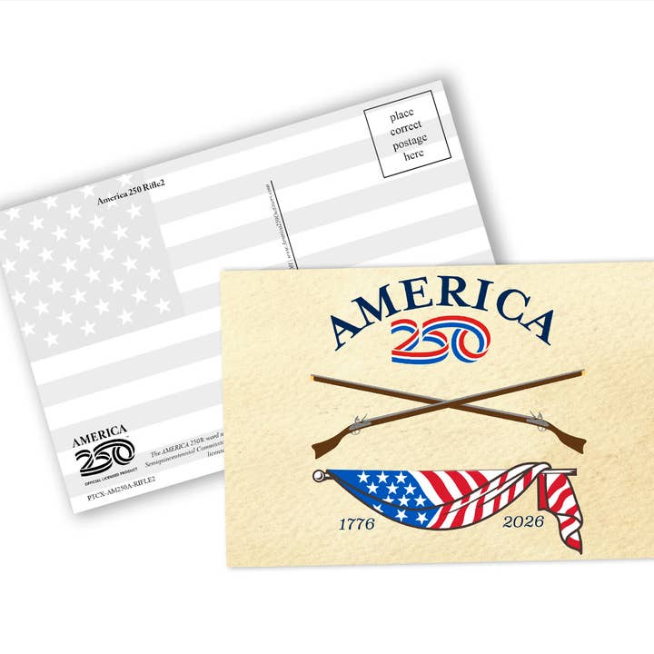 America250™ Rifle Postcard 2 for wholesale by Nelson Gifts Wholesale