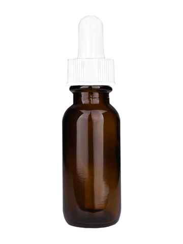 Best Bottles - Vente Supports pour huile essentielle - Bouteille ronde ambrée Boston - 15 ml (plusieurs couleurs de compte-gouttes)6