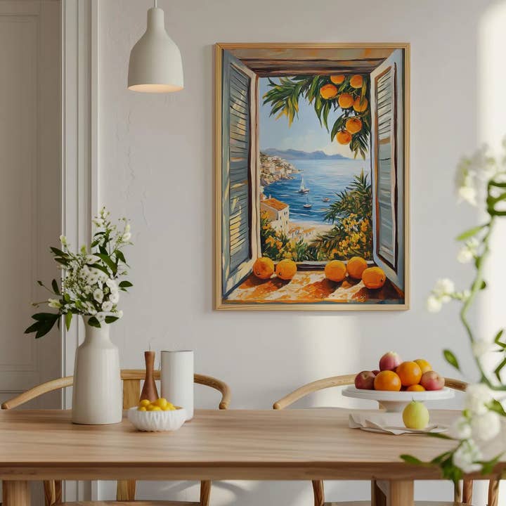 Mother & Sun Studio – wholesale Art print – Fauvism Henri Matisse style open window print poster1