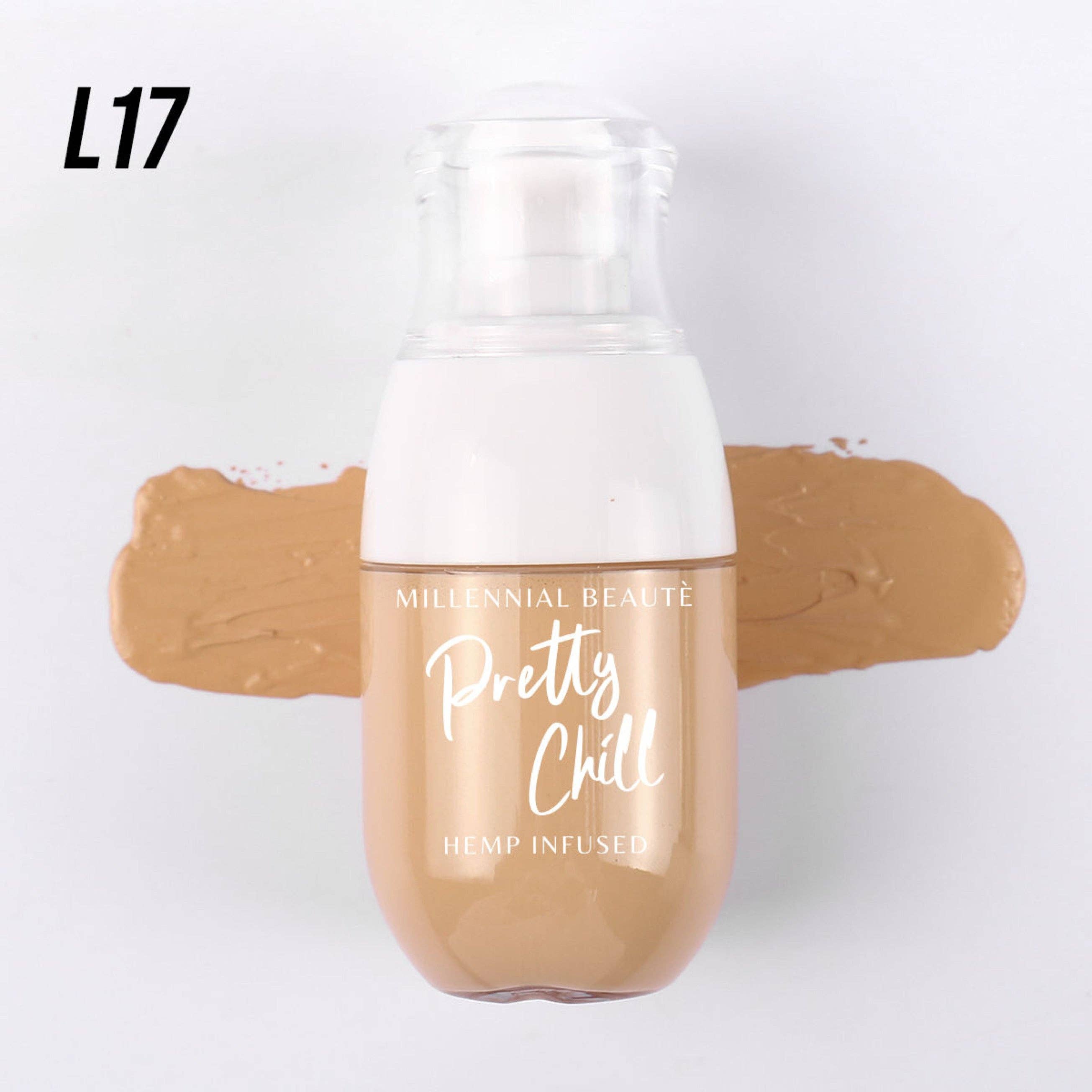 Millennial Beauté – wholesale Foundation – Full täckande foundation med SPF15 och hampfröolja0