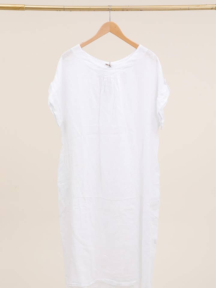 Lea & Luc - Grandes Tailles - Wholesale Dress - Women's - Plus size linen dress REF. 48297