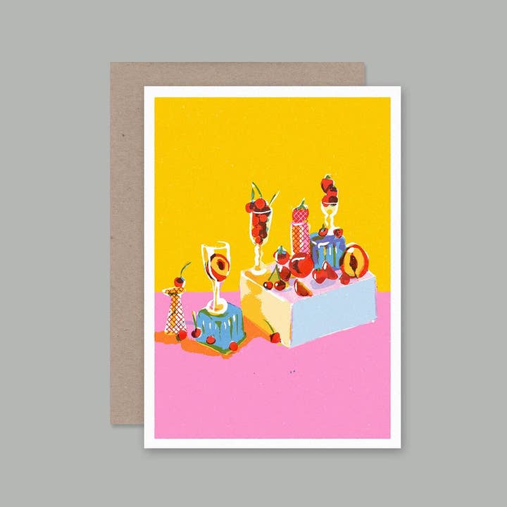 STILL LIFE WITH FRUIT CARD card for wholesale by AHD Paper Co