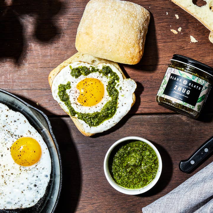 Blank Slate Kitchen - Wholesale Hot Sauce - Zhug - Herby Hot Sauce (Middle Eastern chimichurri)