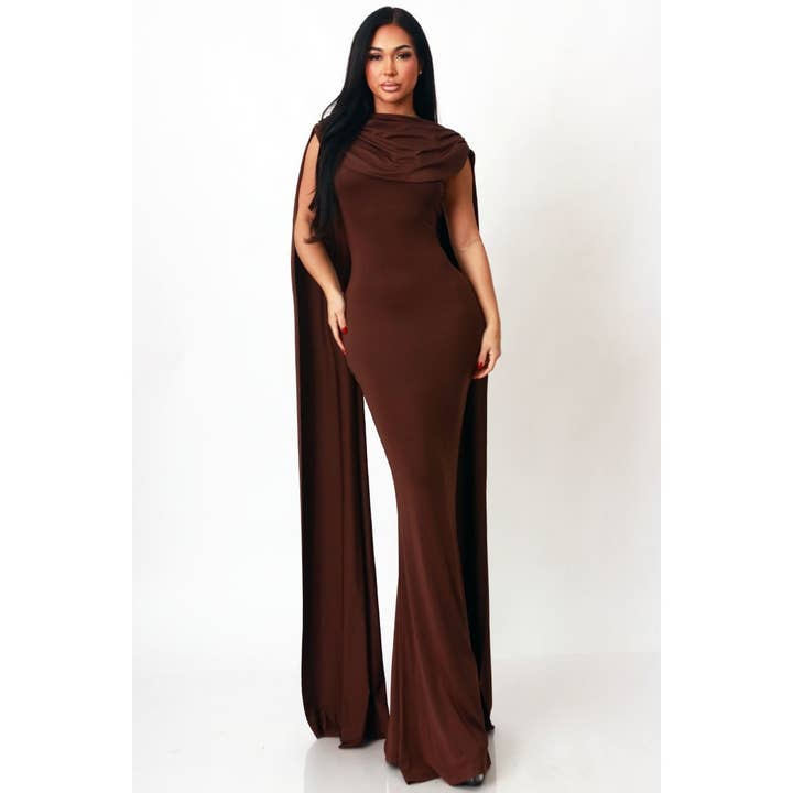 ROBE MAXI NOCTURNE VEIL pour la vente par Esmeray Clothing