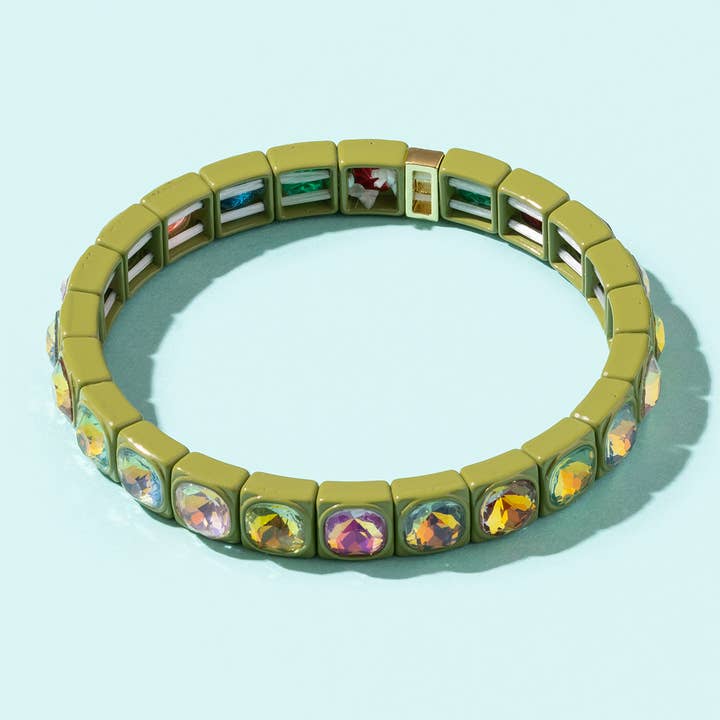 Taylor Elliott Designs - Wholesale Jewellery set - Enamel Stretch Bracelet - Asst Styles - Fall / Autumn Colors26