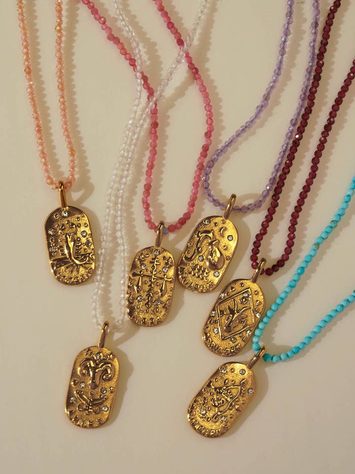 Collier Zodiaque Lever de Soleil pour la vente par KOZAKH