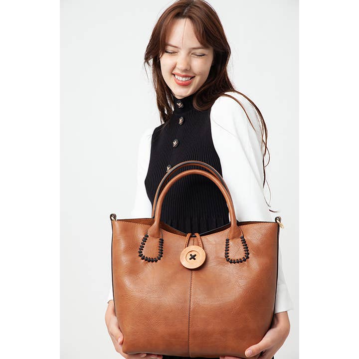 Bessie London - Vendita all'ingrosso Borsa tote - Donna - Bessie London Borsa Classica Tote con Sacca Interna10