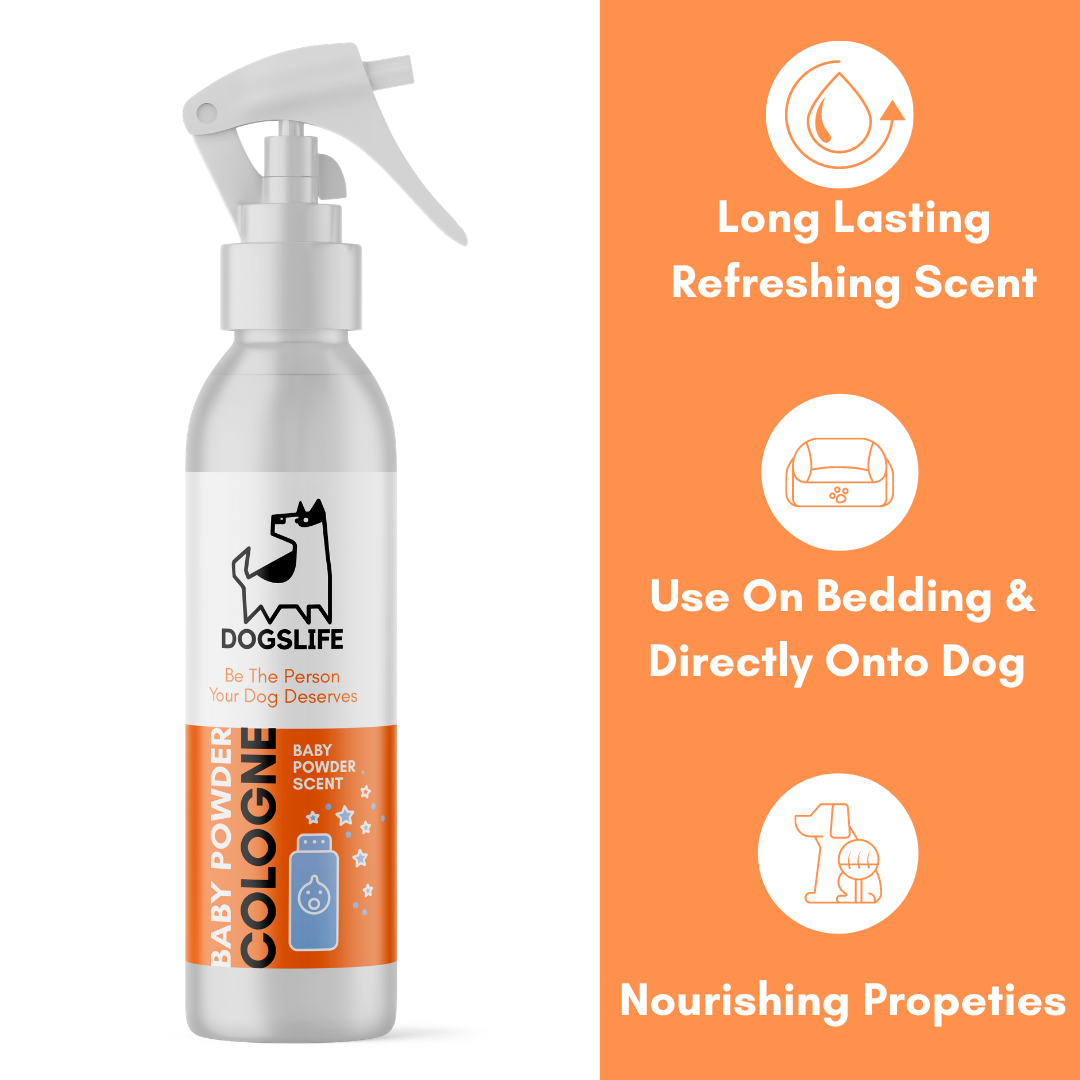 DogsLife - Venta al por mayor Spray para mascotas - Perros - Colonia para perros (aroma a talco para bebés)3