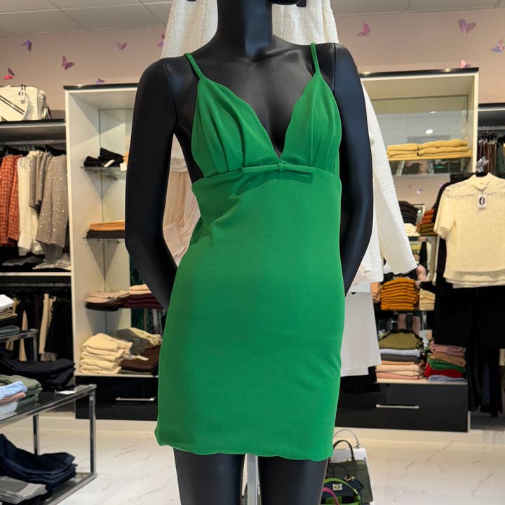 Scallop Mini Dress w/self liner for wholesale by Baciami