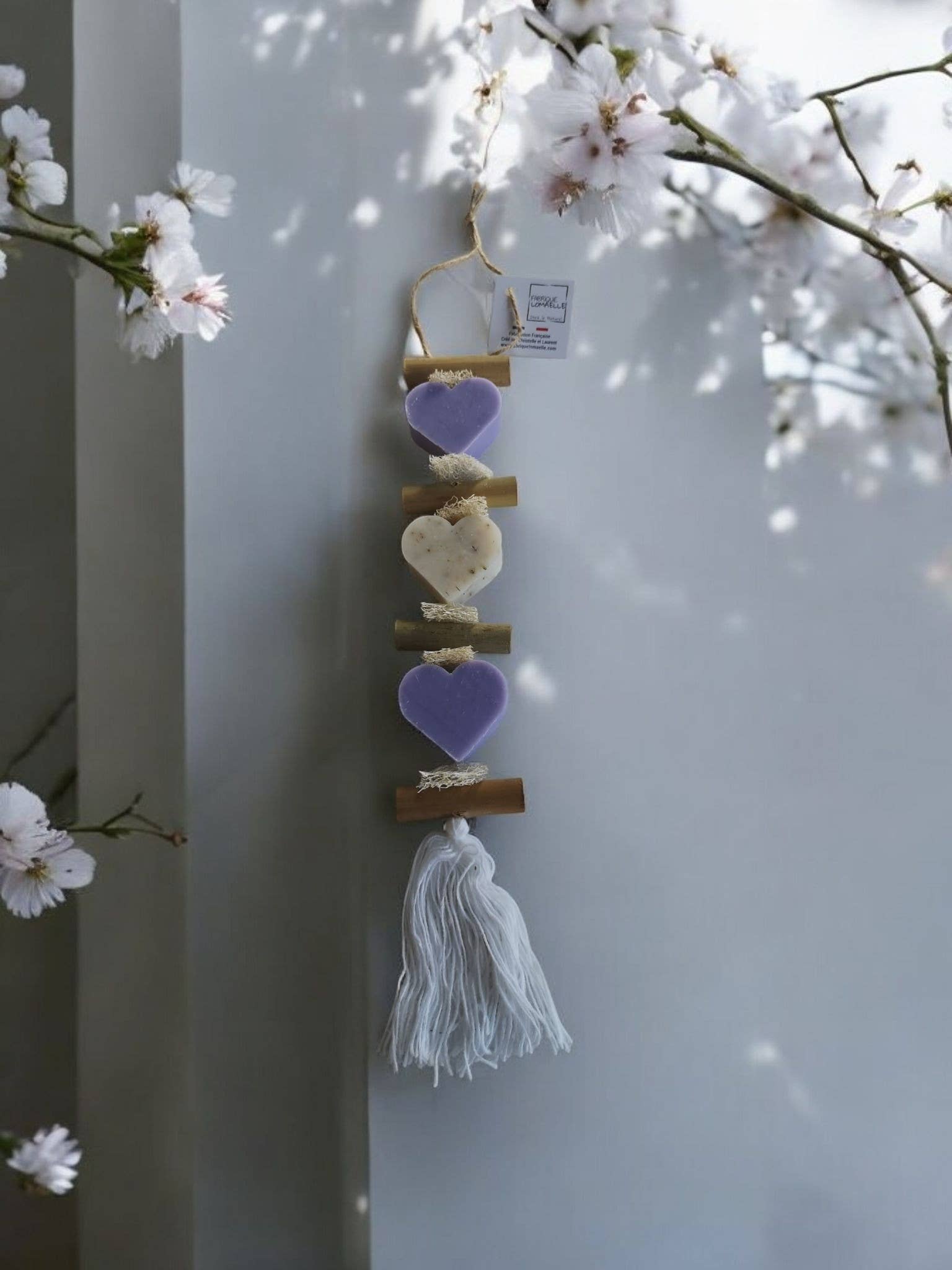 fabrique lomaelle - Wholesale Ornament - Lavender Heart Braid Lavender Heart Flower Lavender Heart2