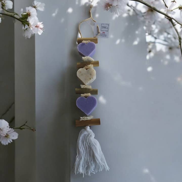 fabrique lomaelle - Wholesale Ornament - Lavender Heart Braid Lavender Heart Flower Lavender Heart2