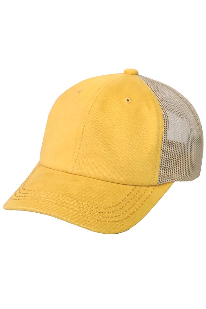 Hana - Vendita all'ingrosso Cappellino da camionista - Donna - Cappellino da baseball C.C in cotone spazzolato con rete sul retro10