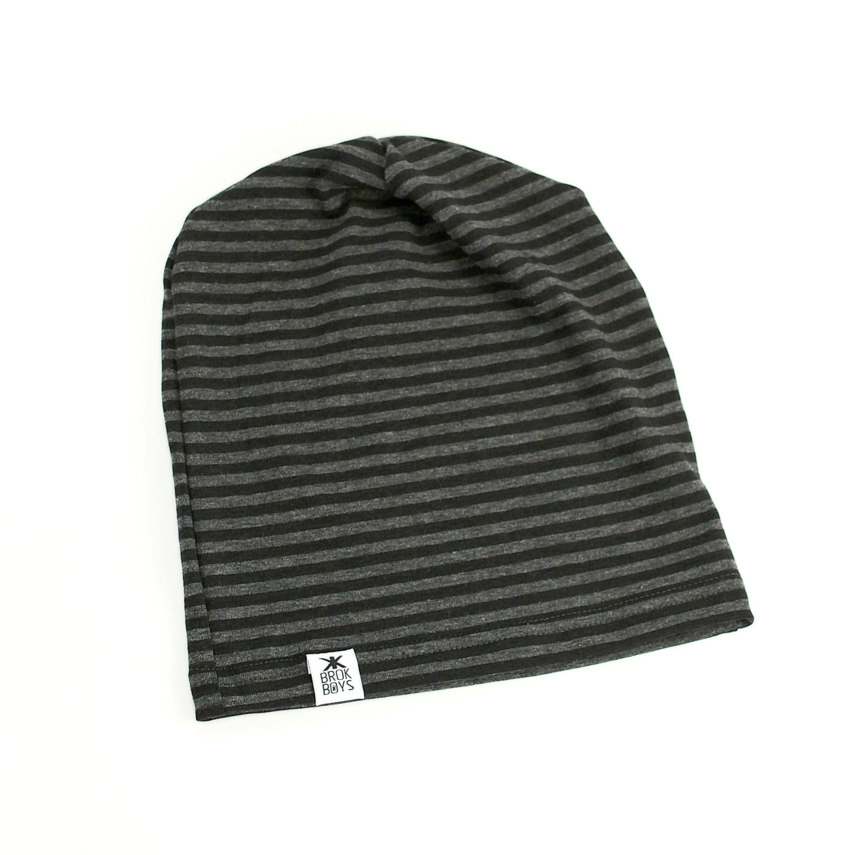 The Dylan Slouch Hat Grey Lime and White Teen/ Adult Sized