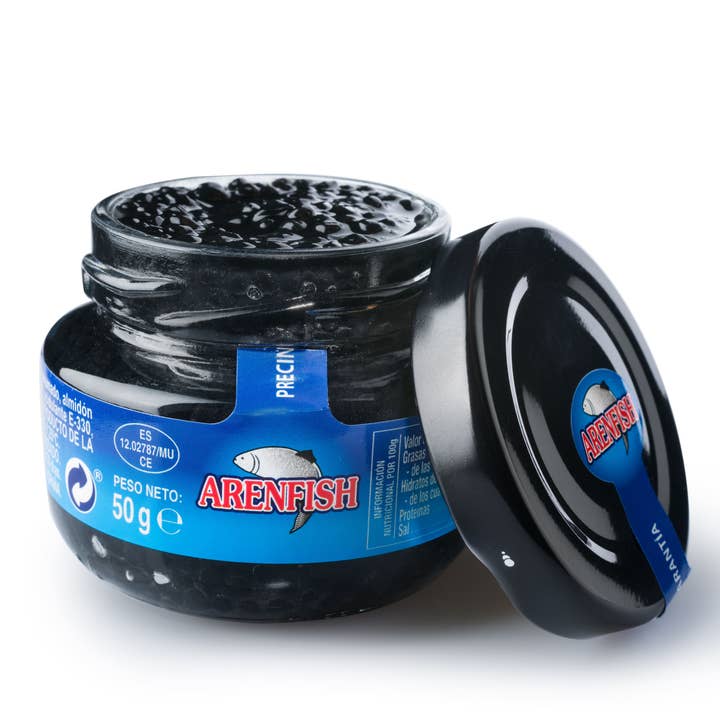 Arenfish Black 50g/1.8oz Caviar Substitute, Gourmet, Pearls for wholesale by Eurocaviar