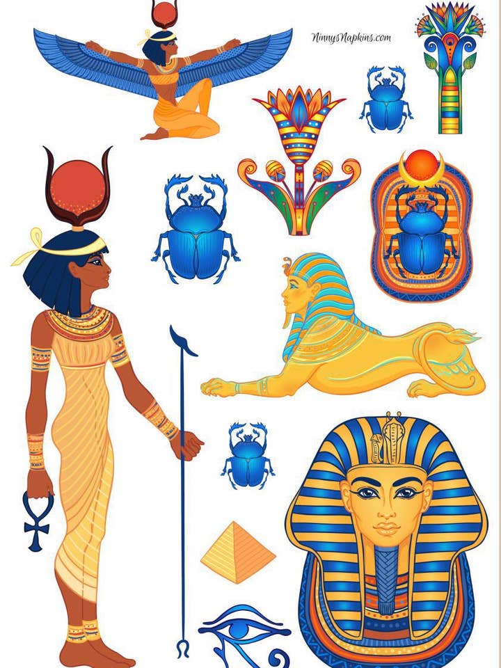 Papier Ninny's Rice A4 - Egyptian Elements pour la vente par Ninnys Napkins