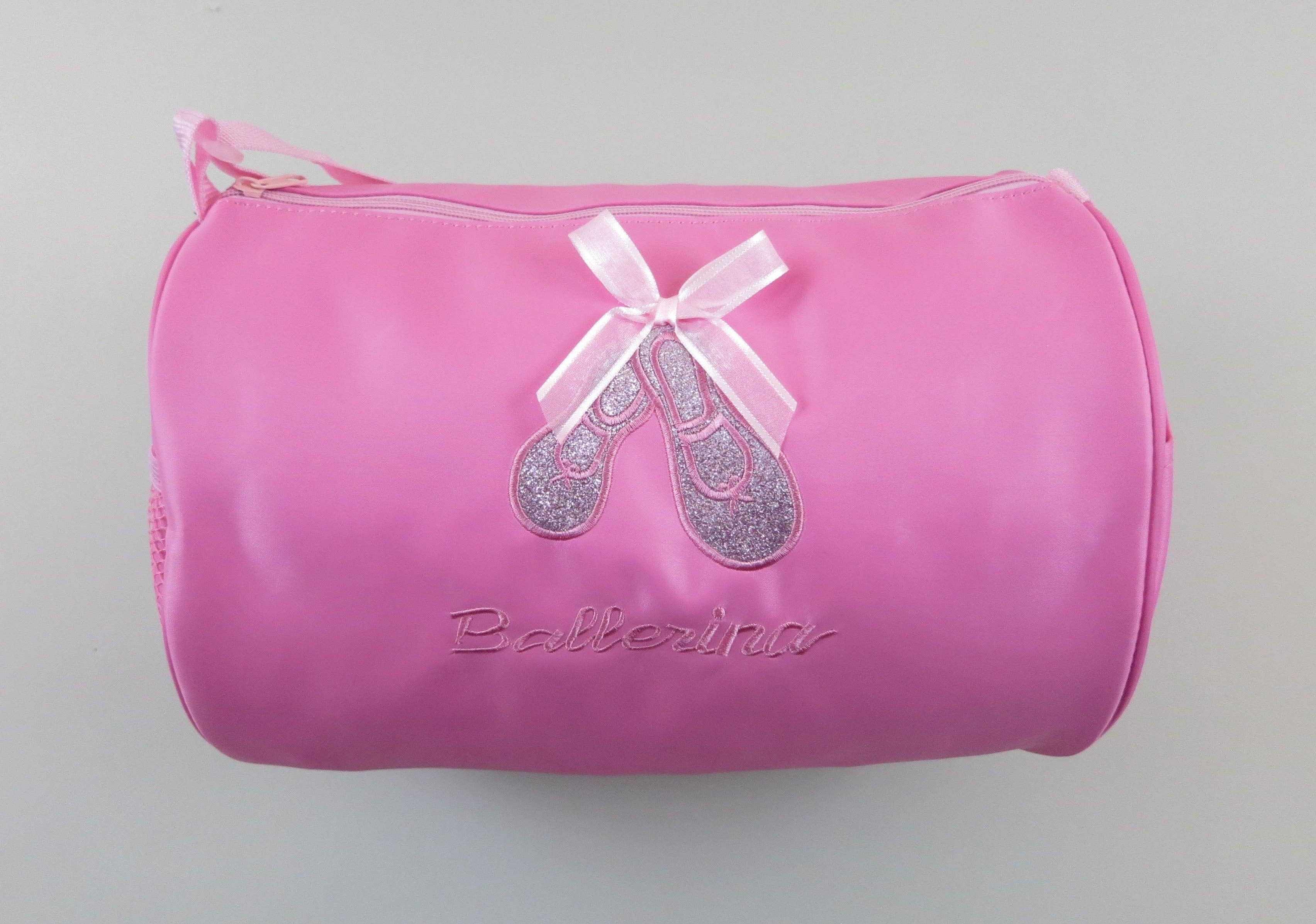 Wenchoice – wholesale Weekender bag – Kids – Pink Sparkle Ballet Shoe Duffel1