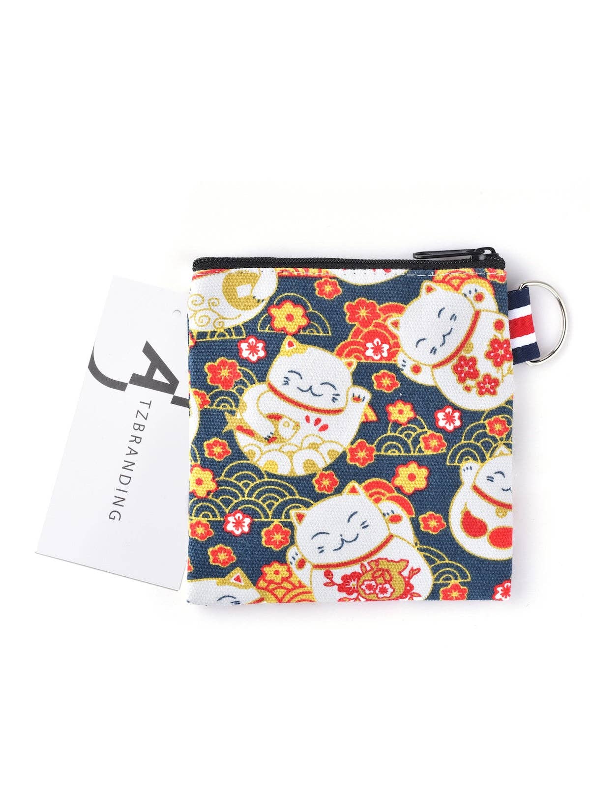 Funkyrel® Atzbranding Limited – Porta-moedas - Mulher por atacado – Cosbai - Porta-moedas com padrão de gatos em lona11