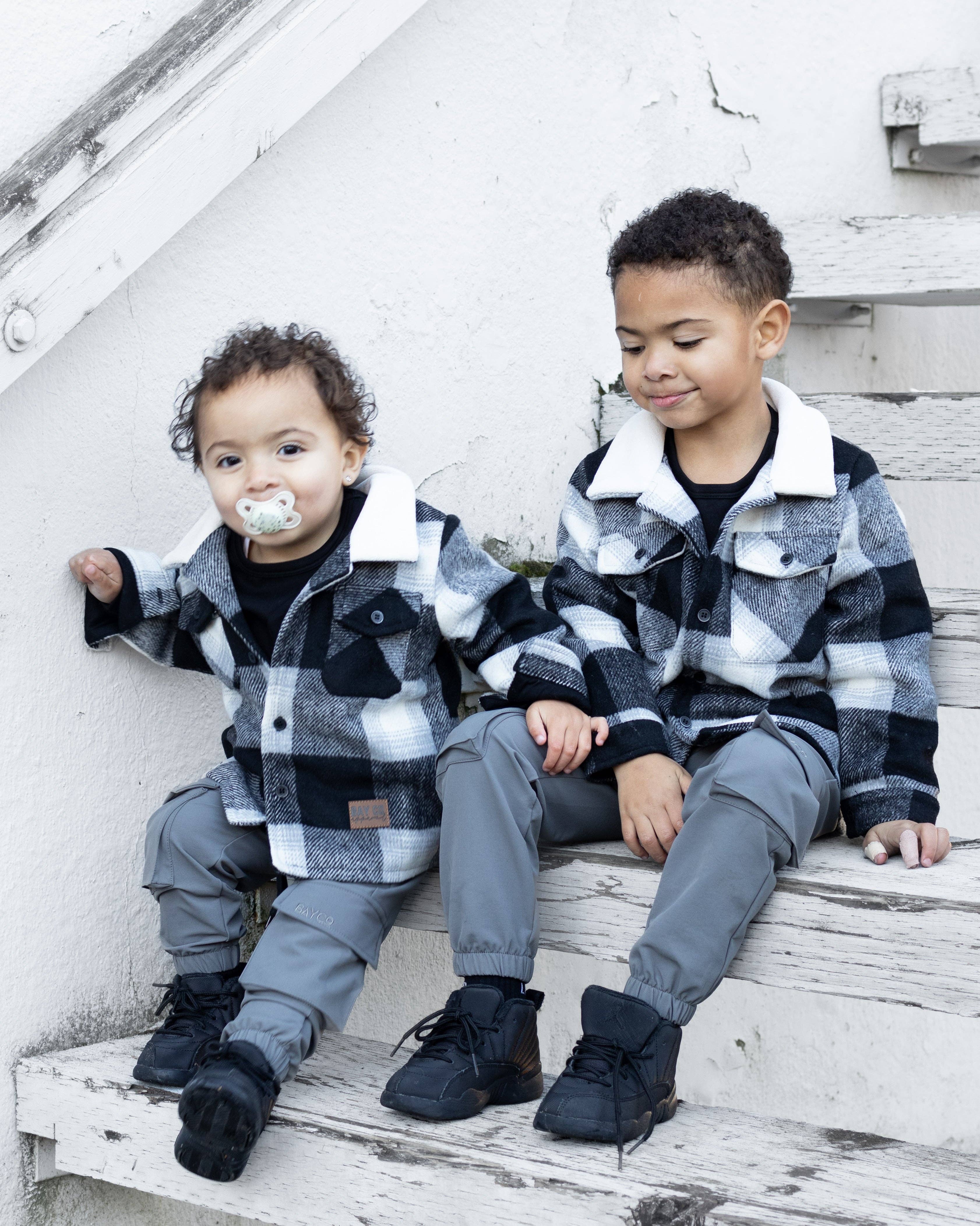 Bay Co. Apparel - Wholesale Pants - Kids - Cargo Cross-Stretch Chinos (Gray)1