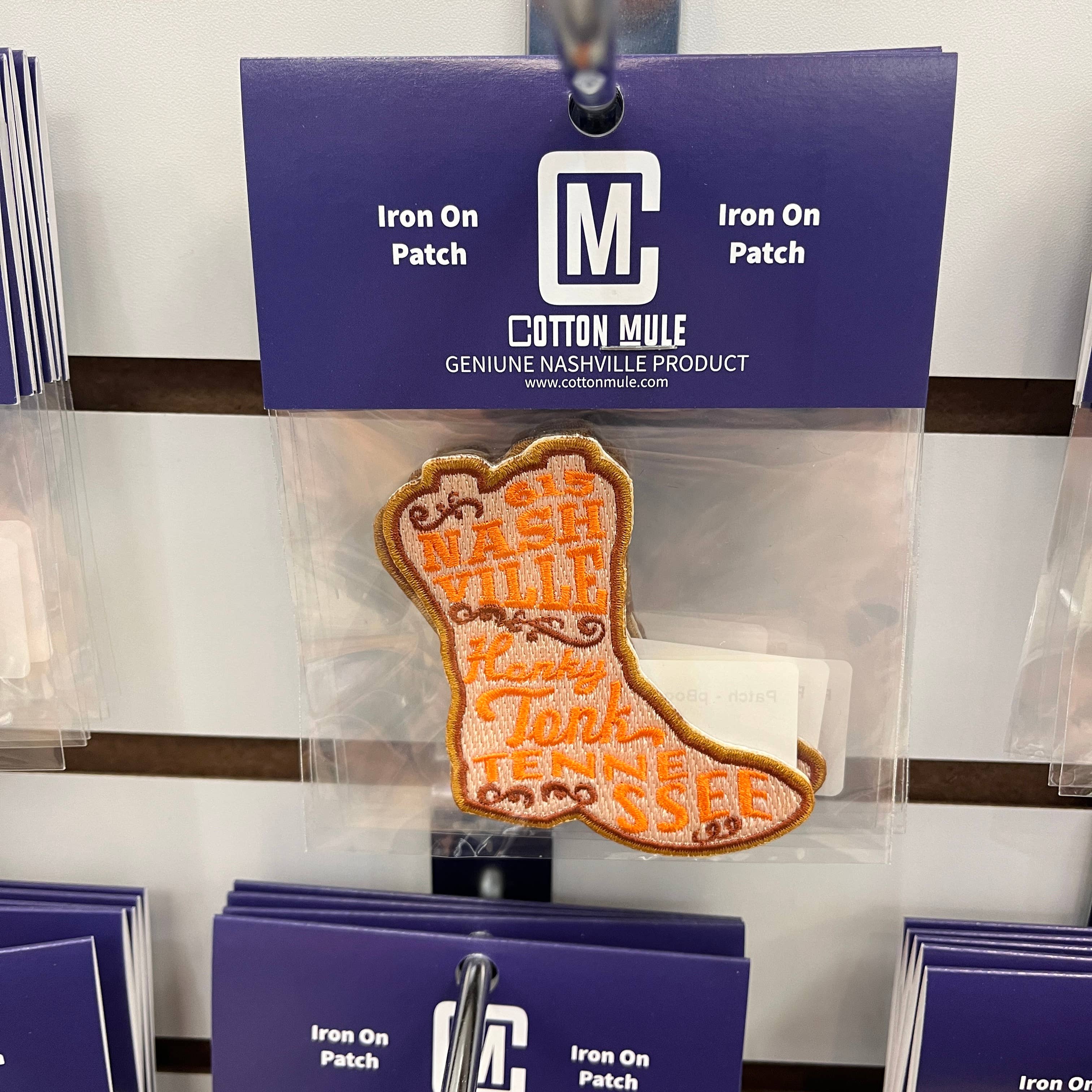 Cotton Mule - Vente Écusson - Patch pour bottes Nashville Honky Tonk Tennessee1