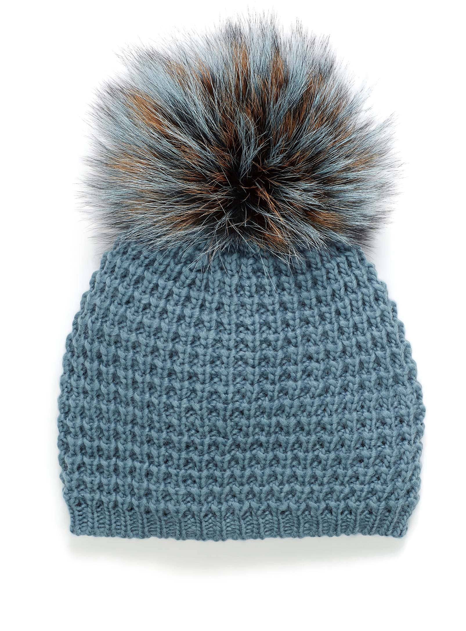 Kyi Kyi - Wholesale Beanie - Women's - Classic Fur - Multi Color Pom6