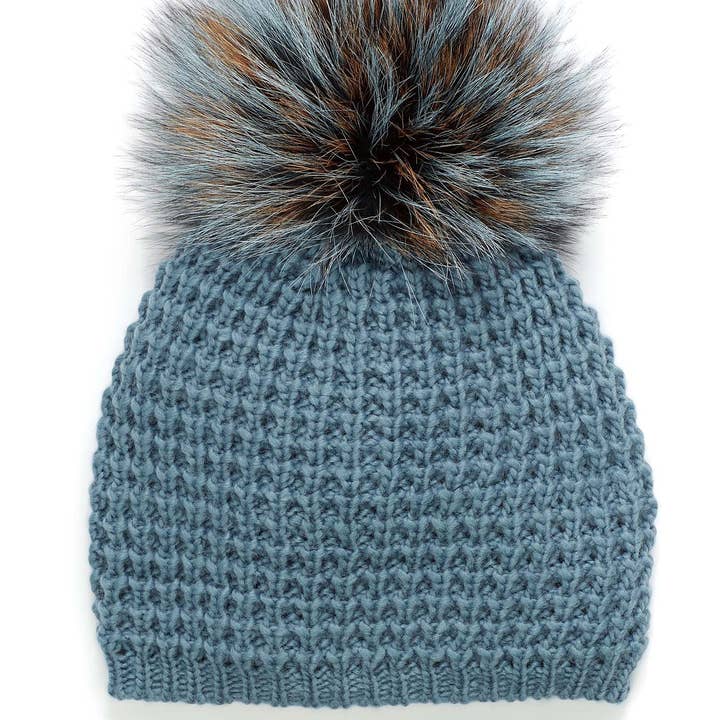 Kyi Kyi - Wholesale Beanie - Women's - Classic Fur - Multi Color Pom6