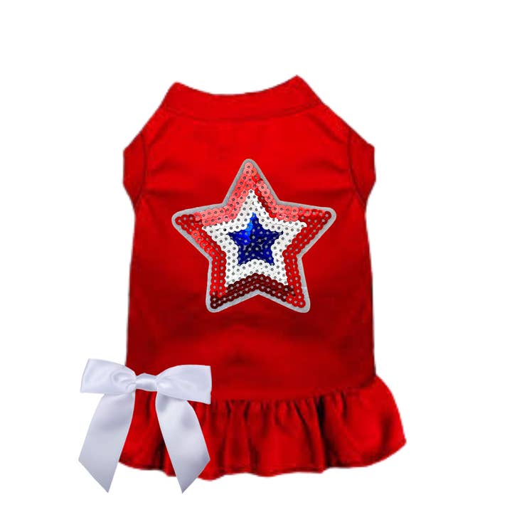 Patriotic Star Dress/Tee for wholesale by Bark Fifth Avenue