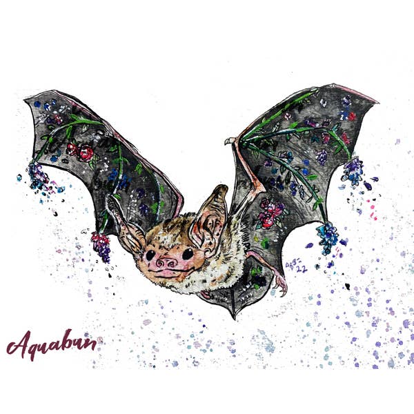 Fruit Bat Print for wholesale by Aquabun