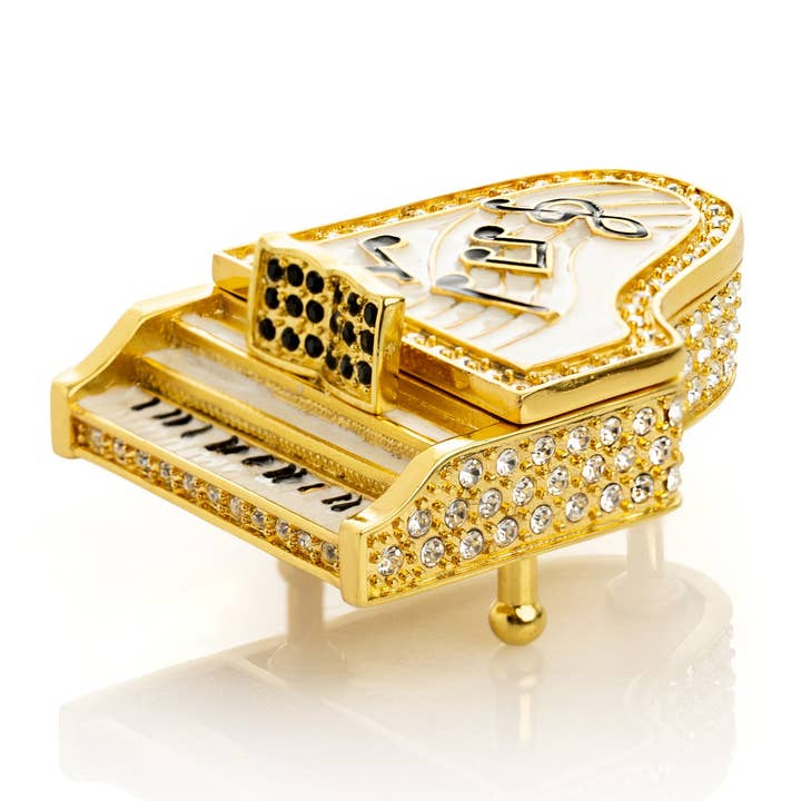 Keren Kopal - Wholesale Jewelry Box/Organizer - Golden White Piano3