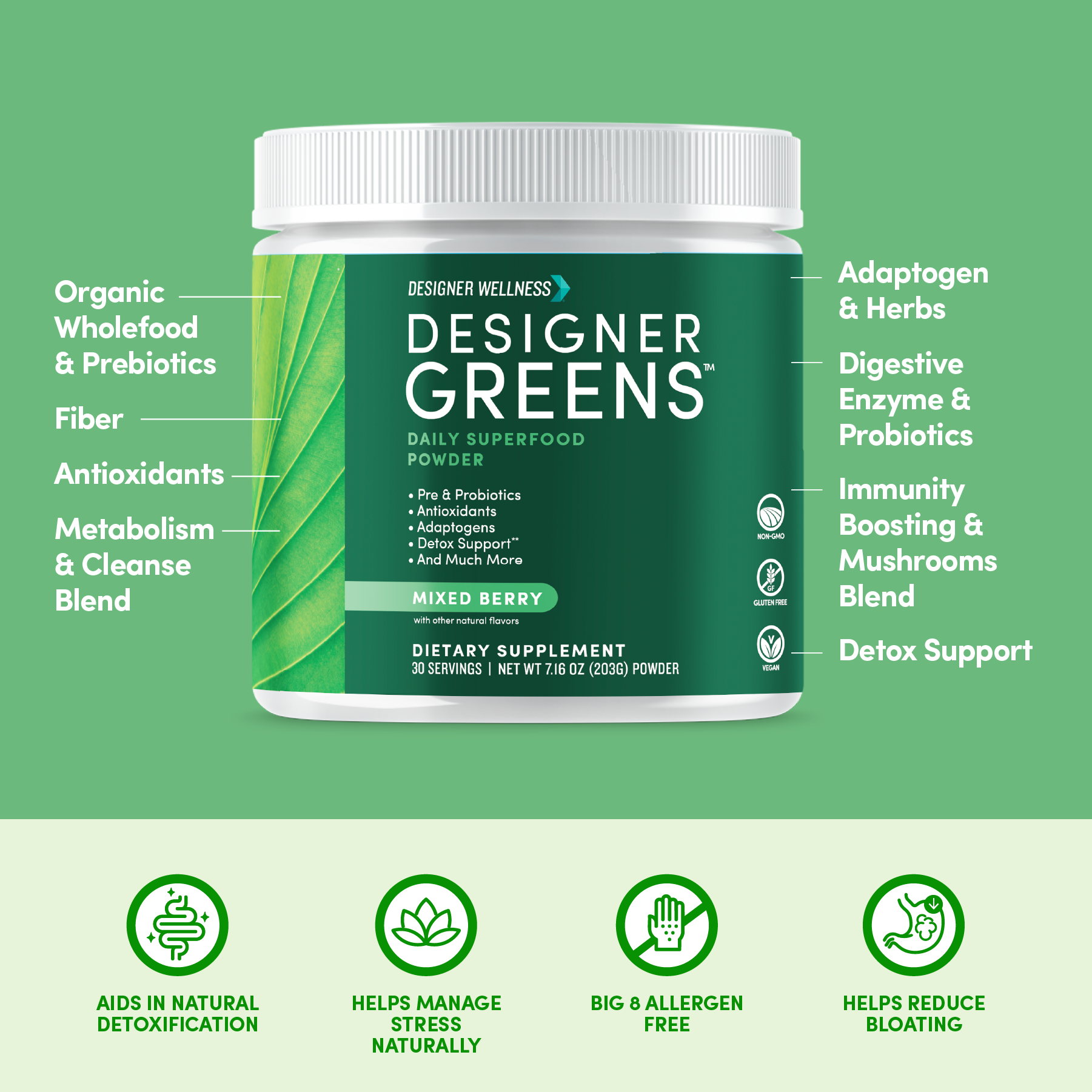 Designer Wellness - Wholesale Protein/Superfood Powder - Designer Greens4
