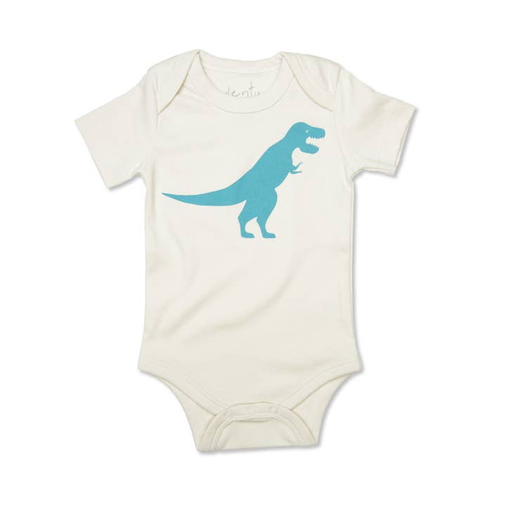 Tyrannosaurus Rex Organic Cotton Baby Bodysuit for wholesale by eleventy-five