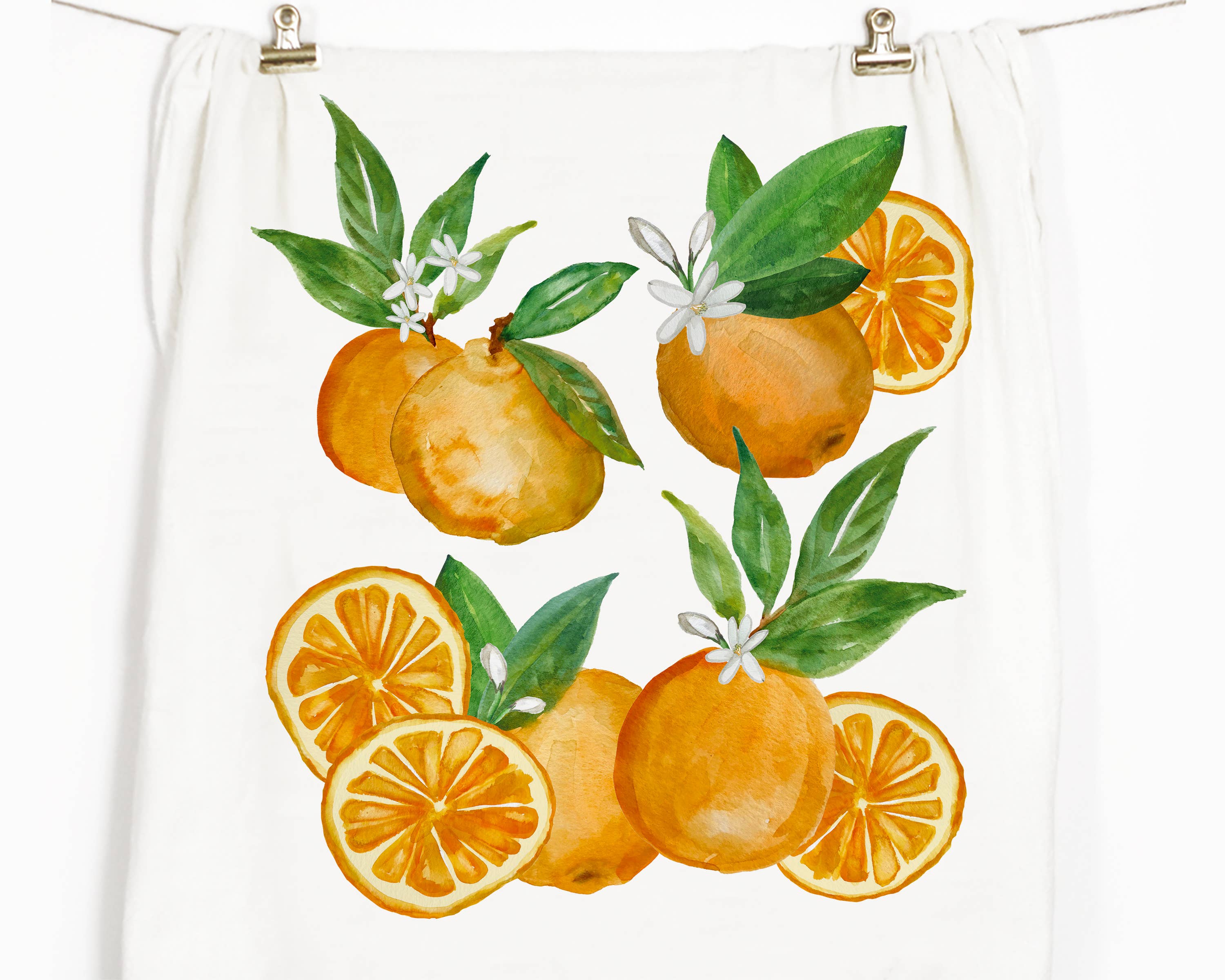 Honey Brush Design® - Wholesale Tea Towel - Oranges Tea Towel