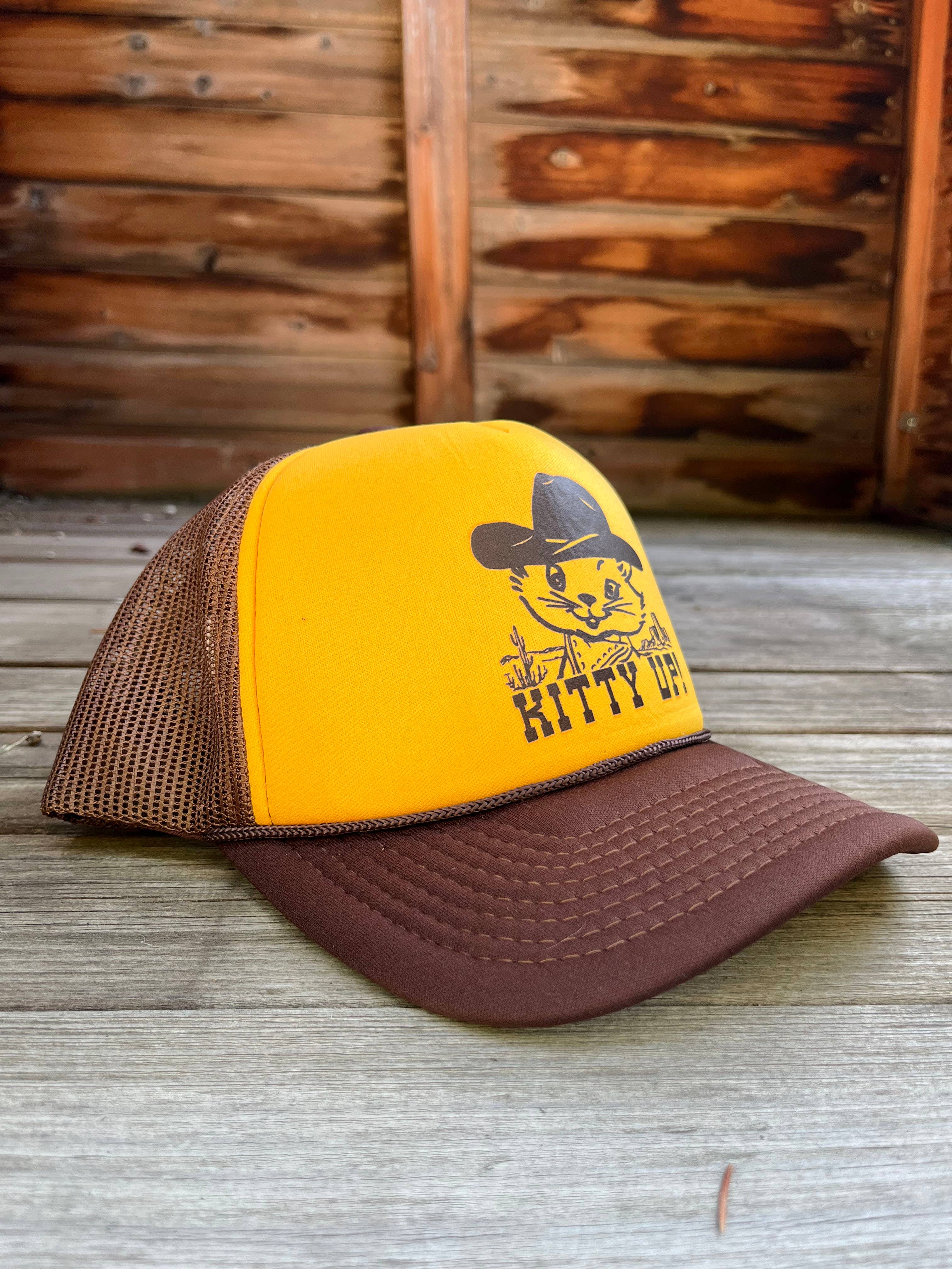 The Coin Laundry - Vente Casquette de camionneur – femme - Casquette camionneur Kitty Up pour cowgirl avec filet arrière9