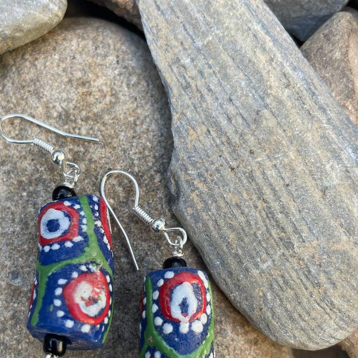 Tribal Krobo Earrings for wholesale by Reflections African Jewelry LLC