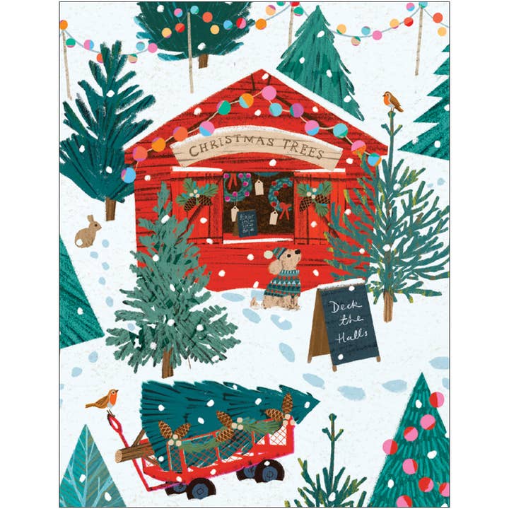 Biglietto di Auguri della Fattoria degli Alberi di Natale per la vendita all'ingrosso da parte di Studio Eleven Papers