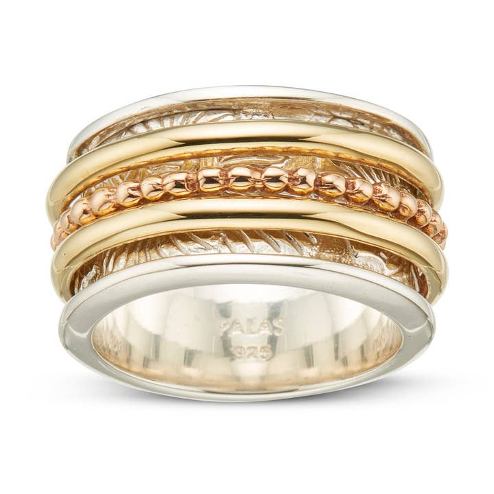 Taknemmelighed meditation spinning ring for engroshandel hos Palas Jewellery