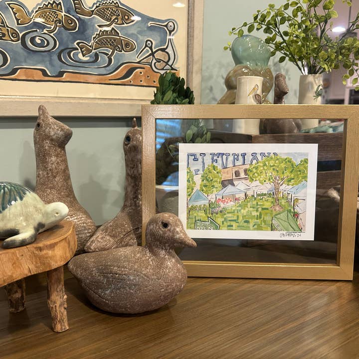 Farmers Market Print for wholesale by Casey Andrews Art