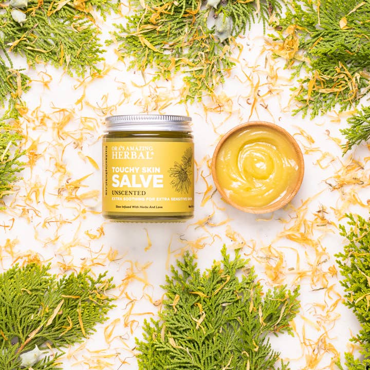 Ora’s Amazing Herbal Natural Skincare – wholesale Läkande salva/balsam/kräm – Touchy Skin Salve, Eksem Cream, 4oz