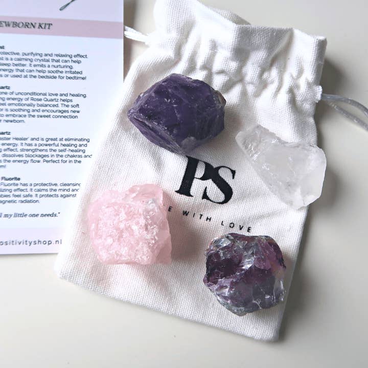 Positivity Shop - Venta al por mayor Piedras/cristales espirituales - Juego de piedras preciosas para recién nacidos | Gemas para habitación de bebé | Niños
