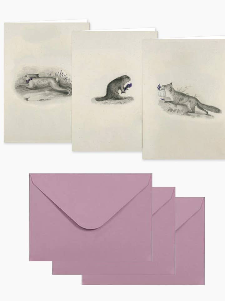 Mini Stationery | Creature Trio (Set of 3) for wholesale by Warwick Furnace Farm LLC